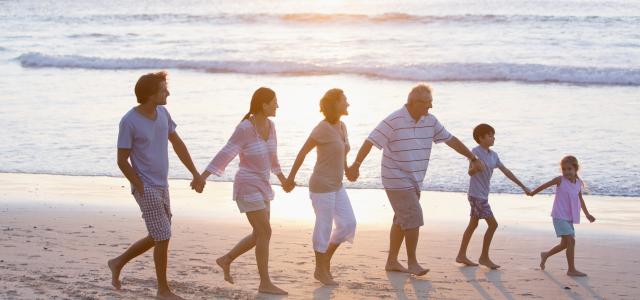 Family at a Beach